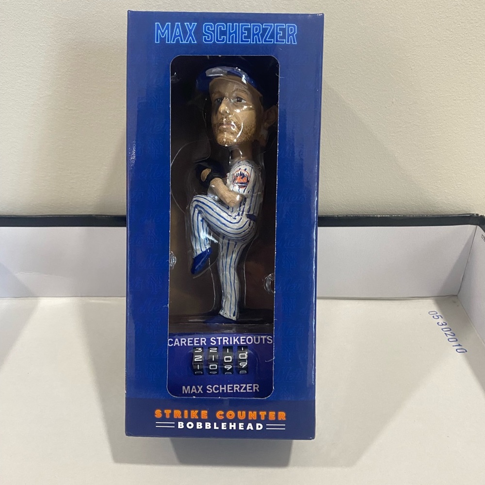 Max Scherzer STRIKE COUNTER bobble head